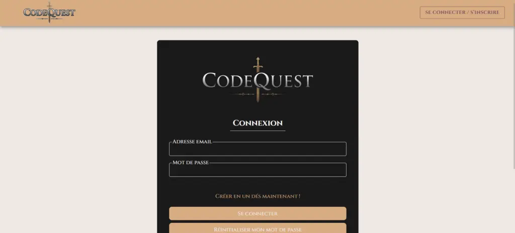 Page de Connexion